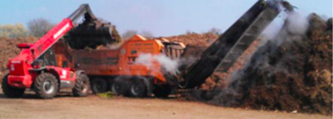 Broyage de déchets végétaux