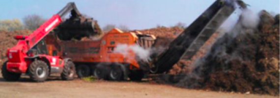 Broyage de déchets végétaux